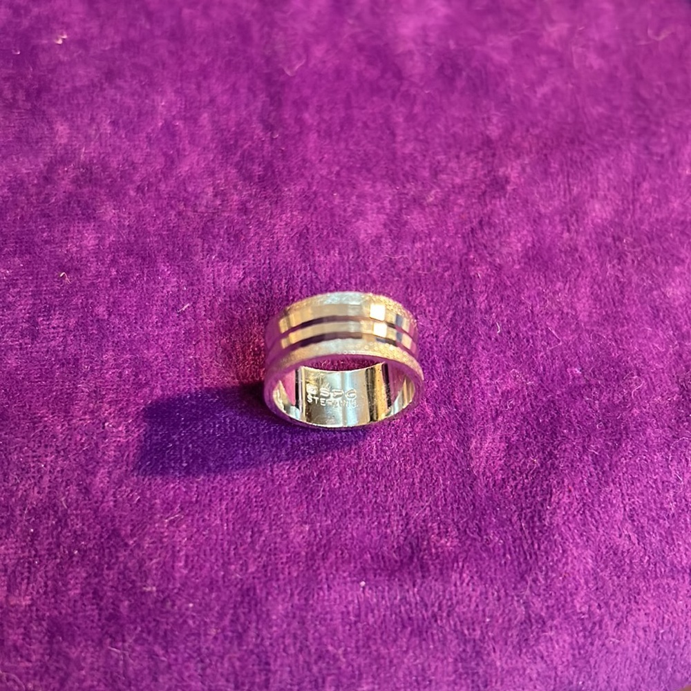 VINTAGE ESPO STERLING SILVER DISCO BALL RING - Picture 3 of 3